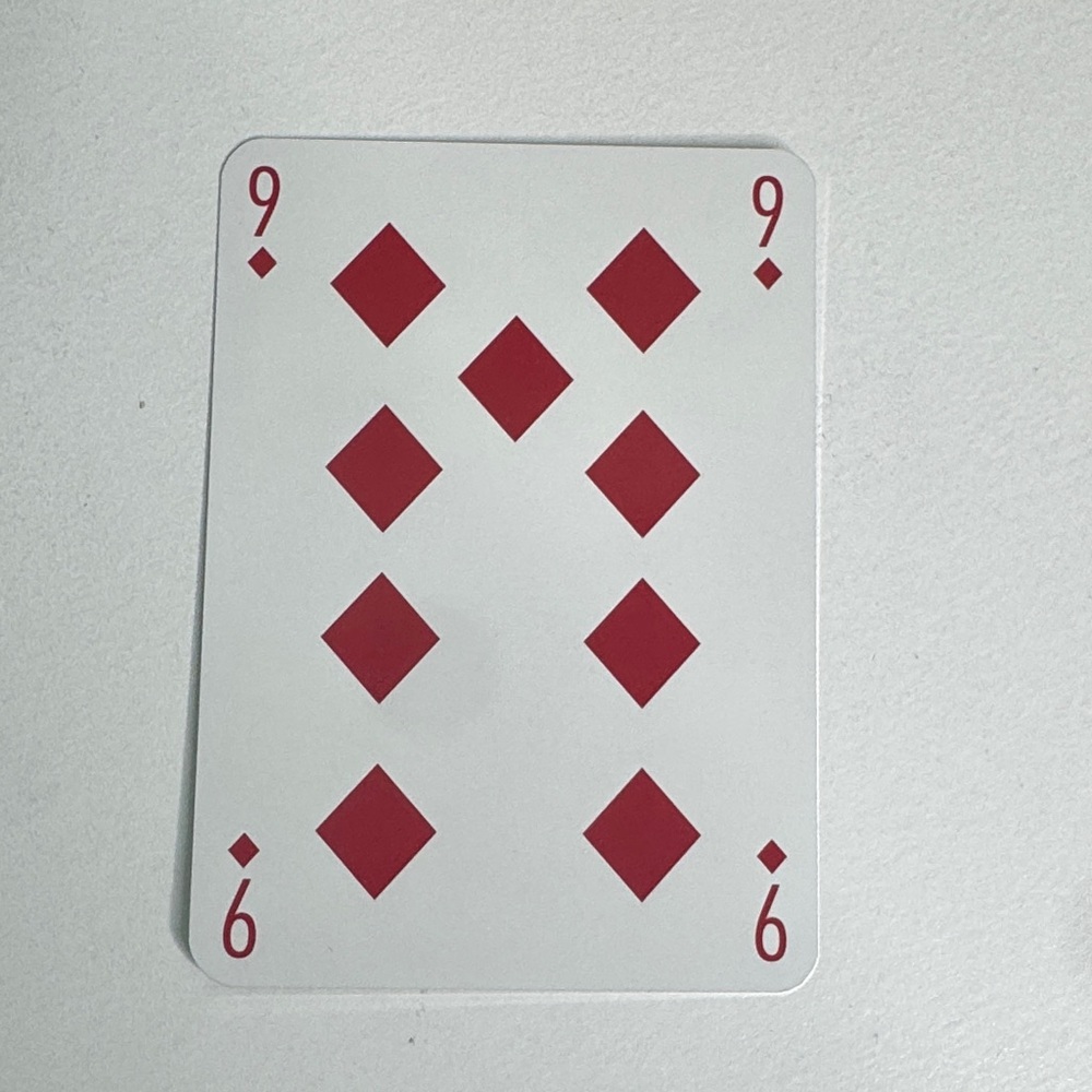 Louis Vuitton Playing Card - 9 Red Diamonds